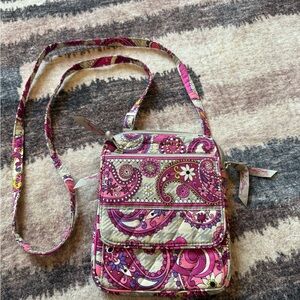 Pink Paisley Crossbody Bag